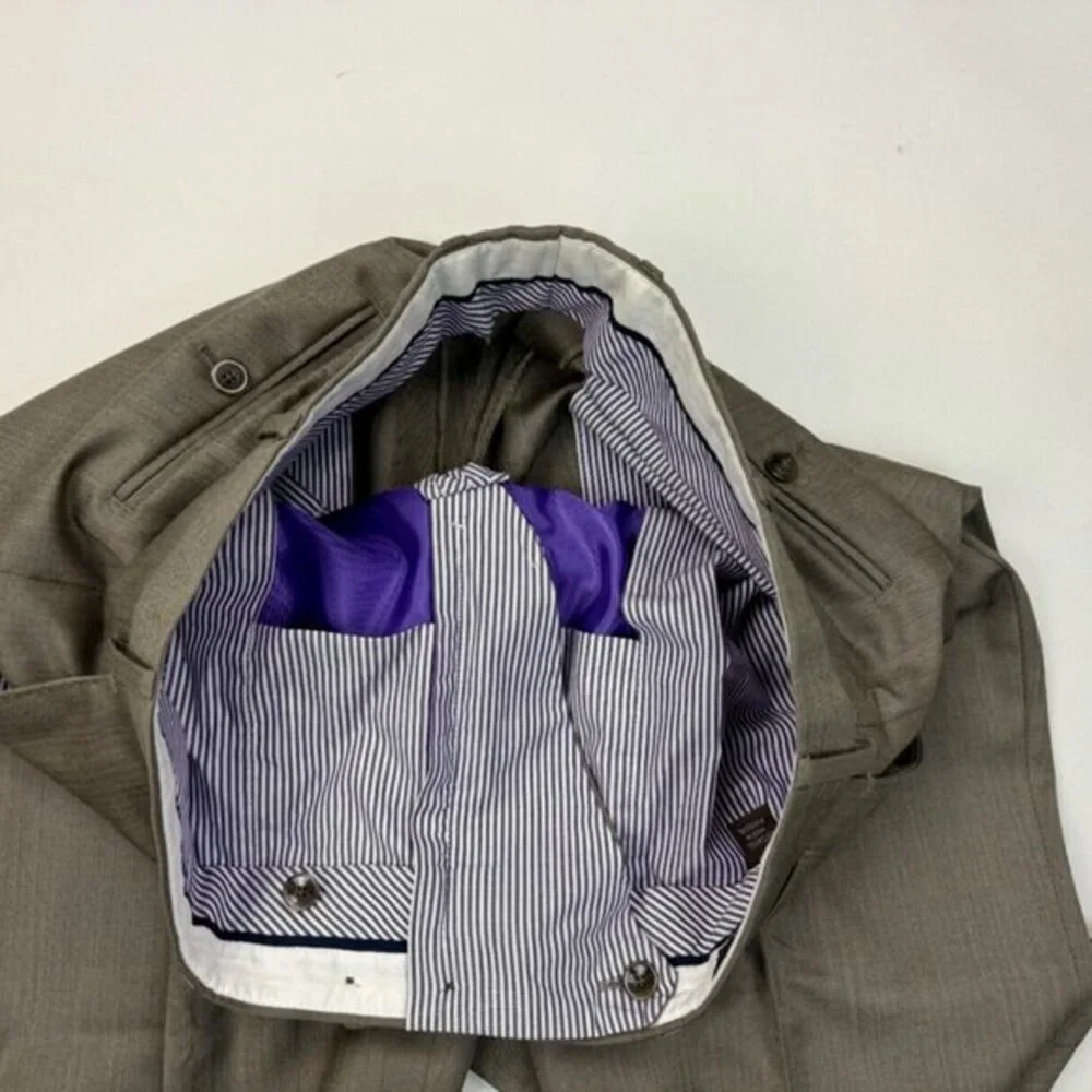 J Hilburn Guabello Wool Custom Sport Coat 2pc Blazer Pants Suit Mens 42 EUC $898